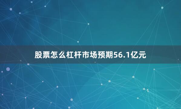 股票怎么杠杆市场预期56.1亿元