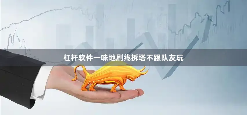 杠杆软件一味地刷线拆塔不跟队友玩